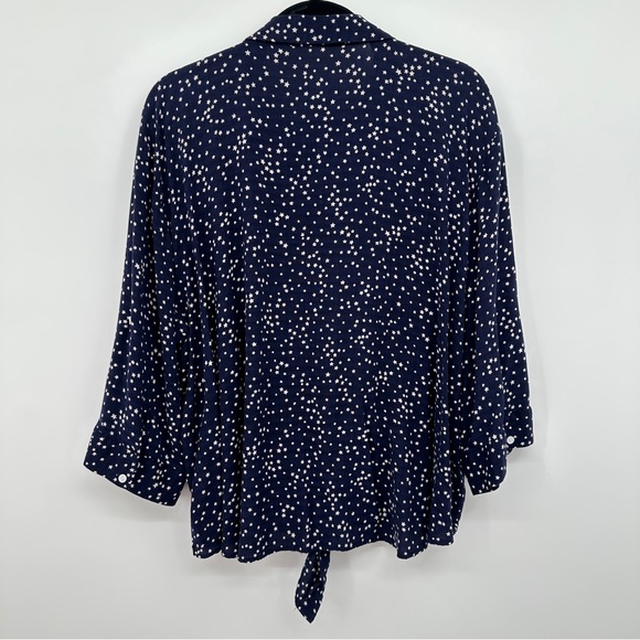 Westbound Navy Sonoma Coral Button Up Tops 3/4 Sleeves Plus Size 3X Set of 2 - Picture 3 of 16